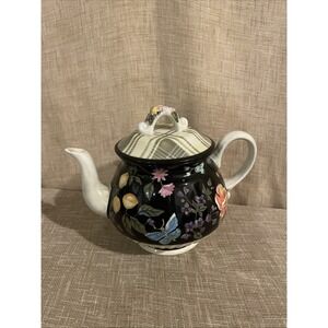 Vintage Tracy Porter Jardiniere Collection Hand Painted Ceramic Colorful Teapot‎